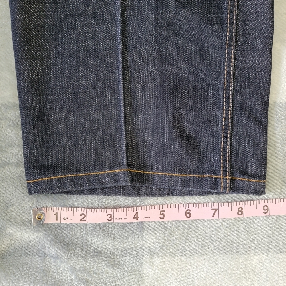 ENZO Denim Mens Premium Denim Jeans Cropped Streetwear Medium Wash Size 36 X 24 - Picture 14 of 14